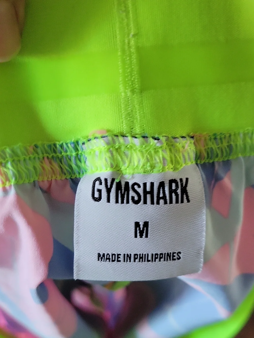 Gymshark Neon Multi-Print Women's Athletic Shorts Size Medium